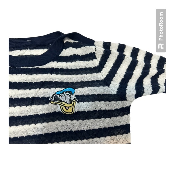 Vintage Design Donald Duck Striped T-shirt. - Picture 4 of 7
